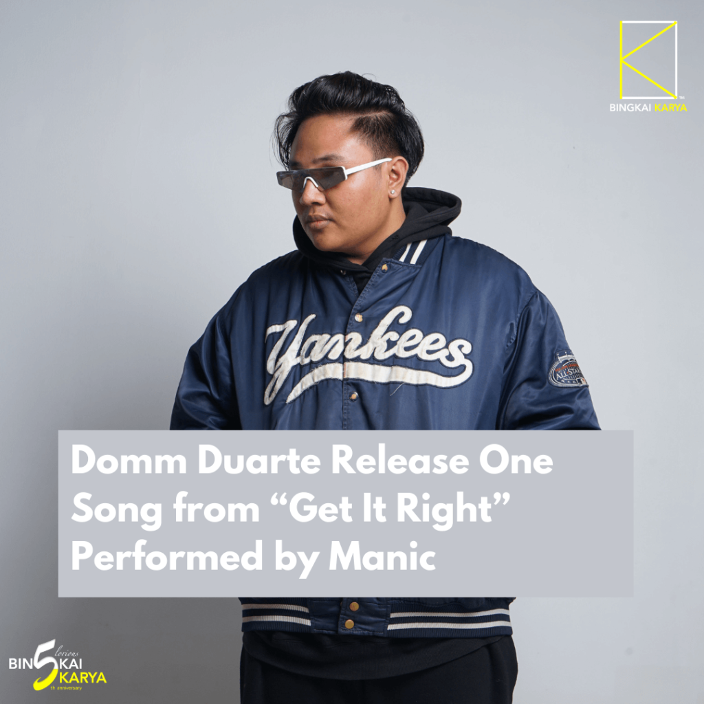 Domm Duarte Release One Song from “Get It Right” Performed by Manic