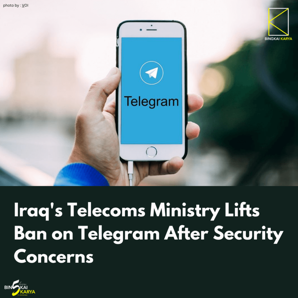 Iraq's Telecoms Ministry Lifts Ban on Telegram After Security Concerns
